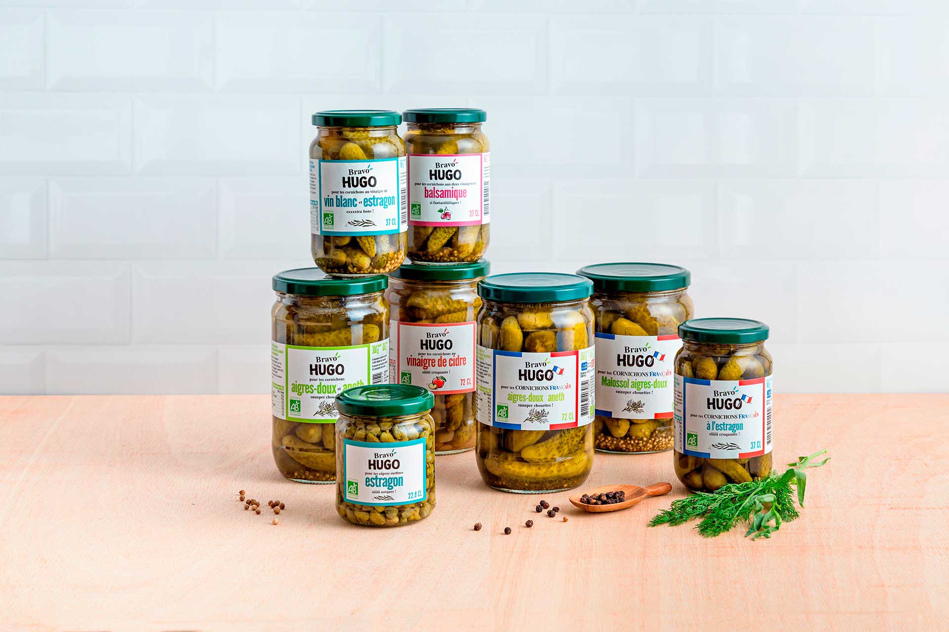 Le cornichon Bio Français Bravo Hugo