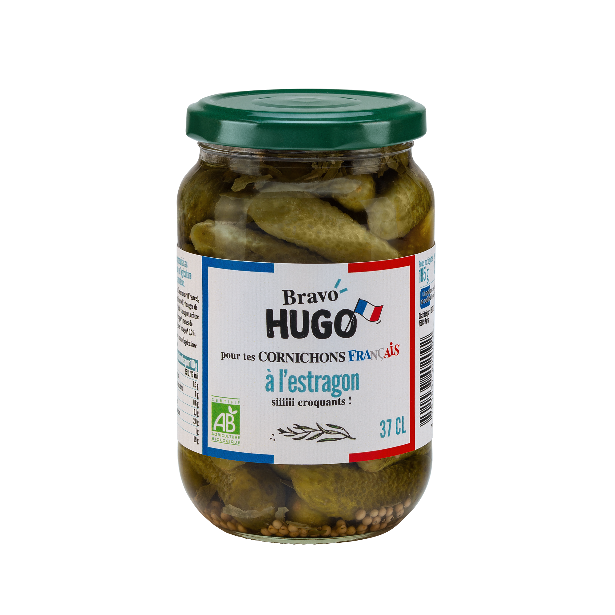 Le cornichon Bio Français Bravo Hugo