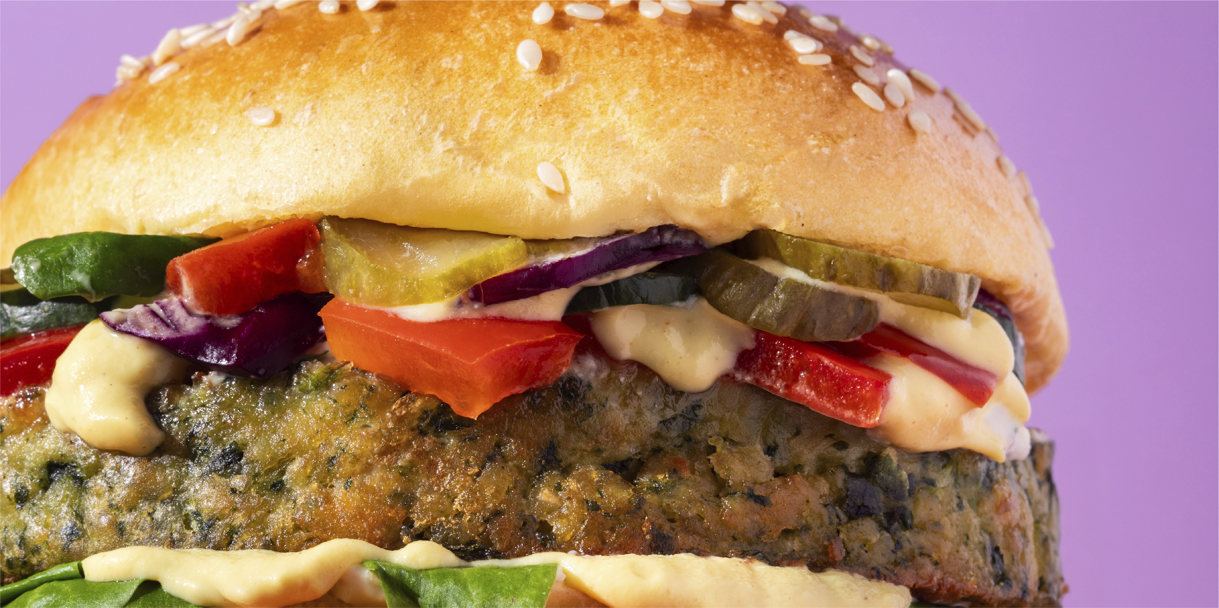 Recette de burger Vegan aux pickles et cornichons Bravo HUGO
