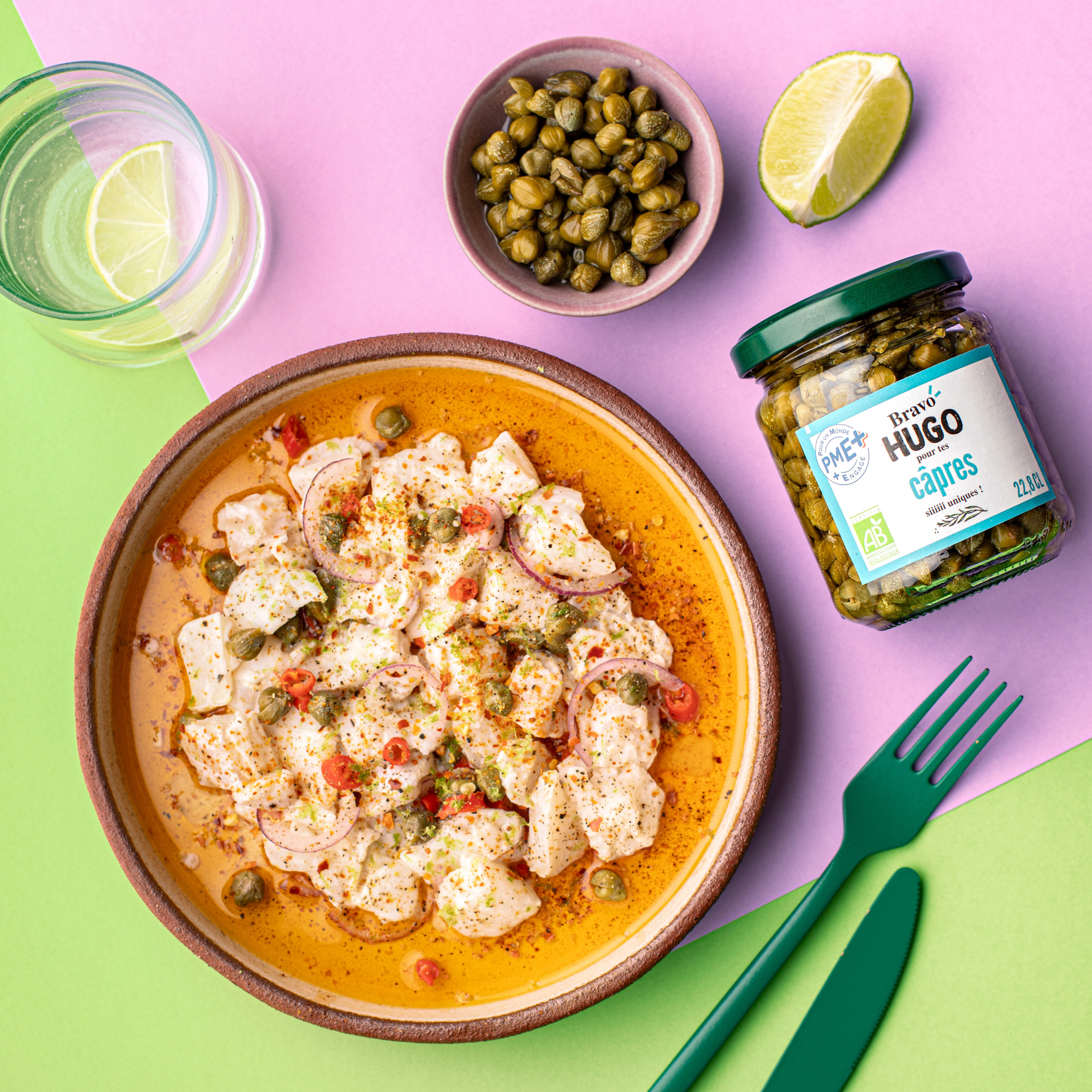 Recette de ceviche aux câpres Bravo HUGO