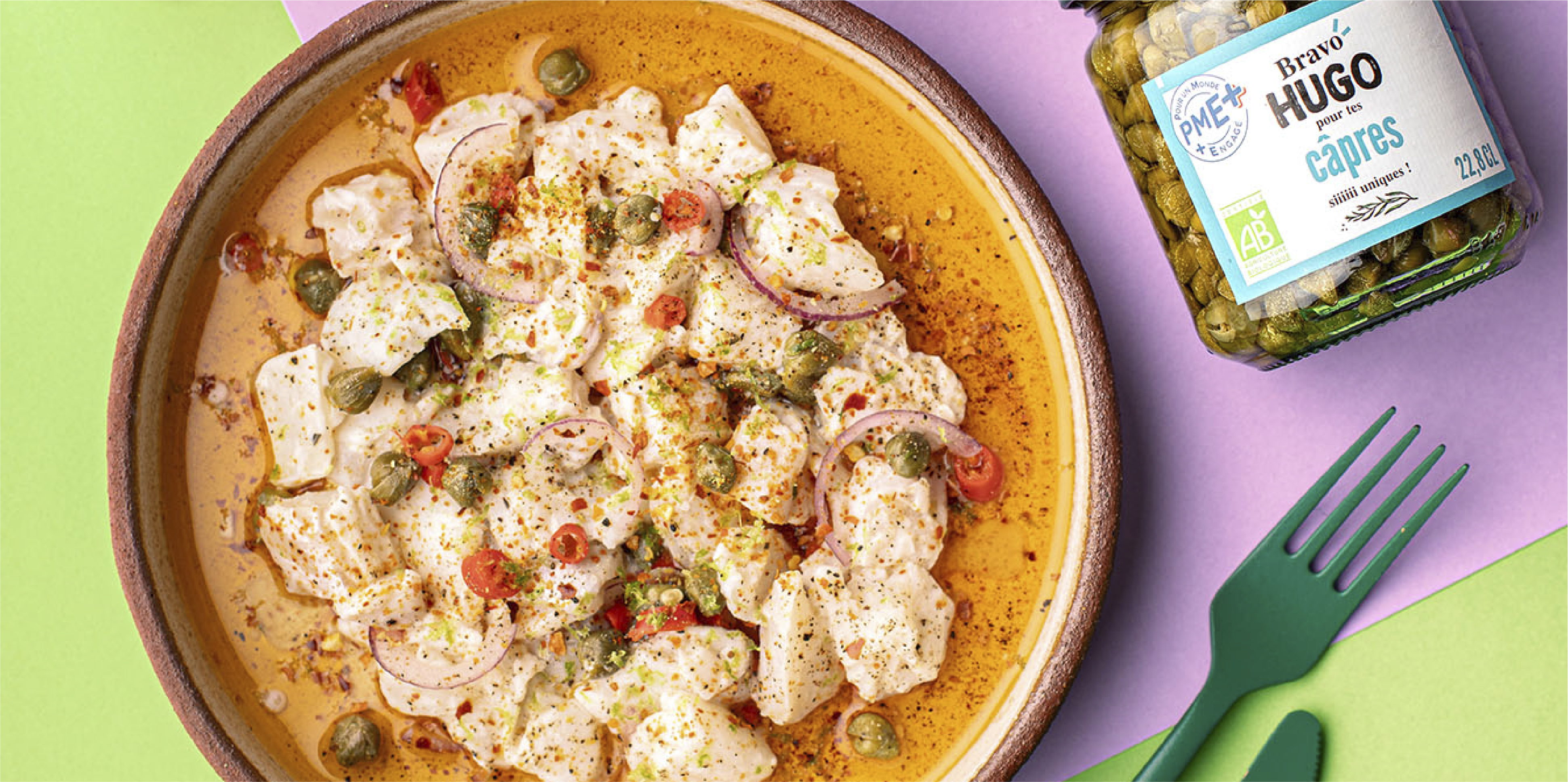 Recette de ceviche aux câpres Bravo HUGO
