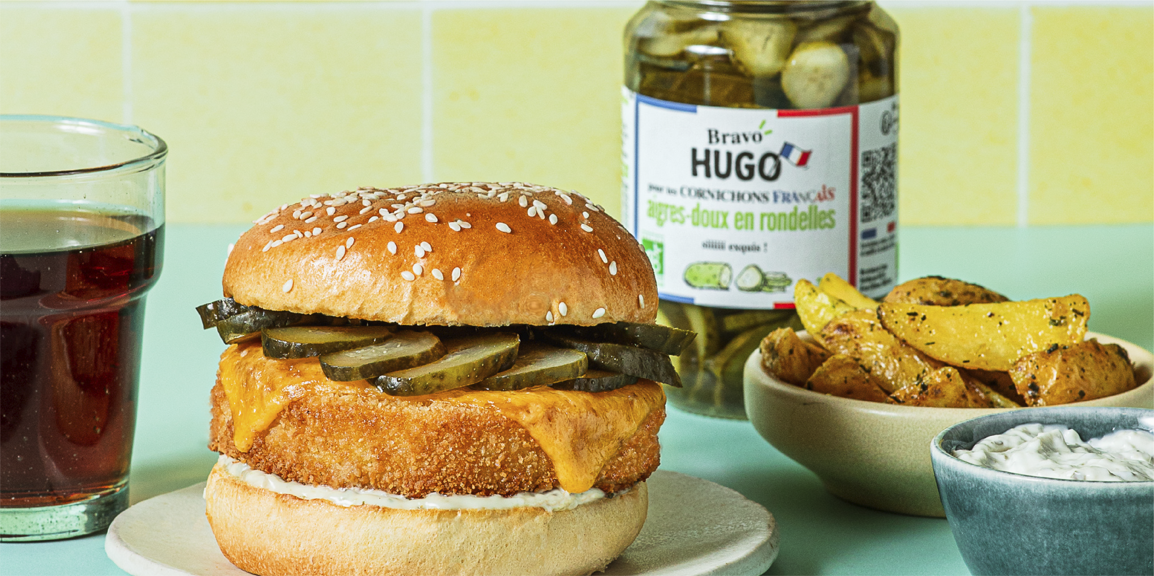 Recette de courge Mont d'Or et cornichons français au vinaigre Bravo HUGO
